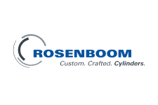 Rosenboom logo with tagline “Custom. Crafted. Cylinders.”