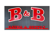 Logo for B&B Gates and Supply