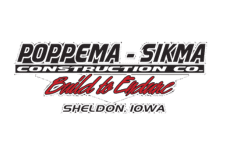 Logo for Poppema Sikma Construction with the message build to endure