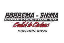 Logo for Poppema Sikma Construction with the message build to endure