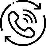 Missed call text-back service icon representing automated customer callbacks