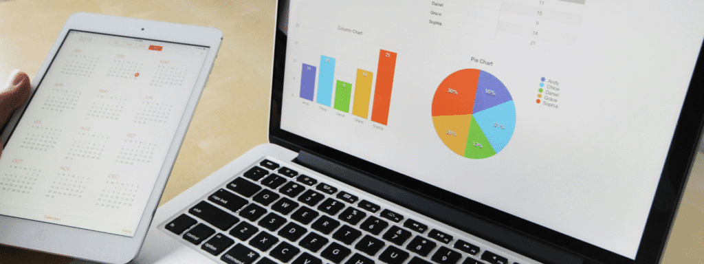 Graphs and Plots representing the digital marketing tips used to get good results.